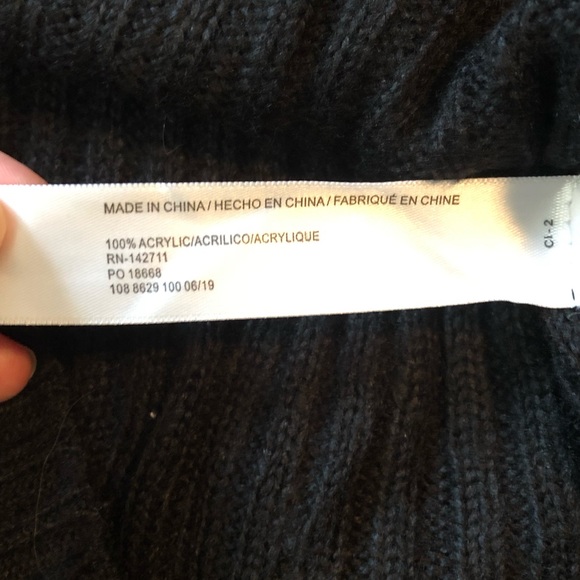 Eloquii black batwing knit sweater - Picture 3 of 10